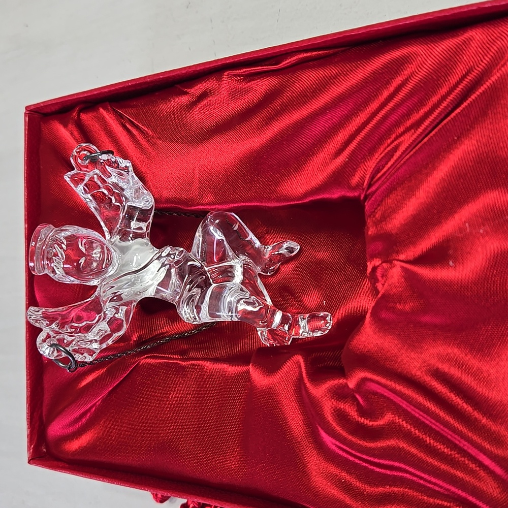 2004 Waterford Crystal Angel Ornament With Hanger & Original Box
